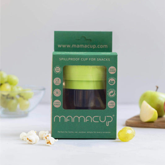 MamaCup"Spill-Free Snack Cup" Green
